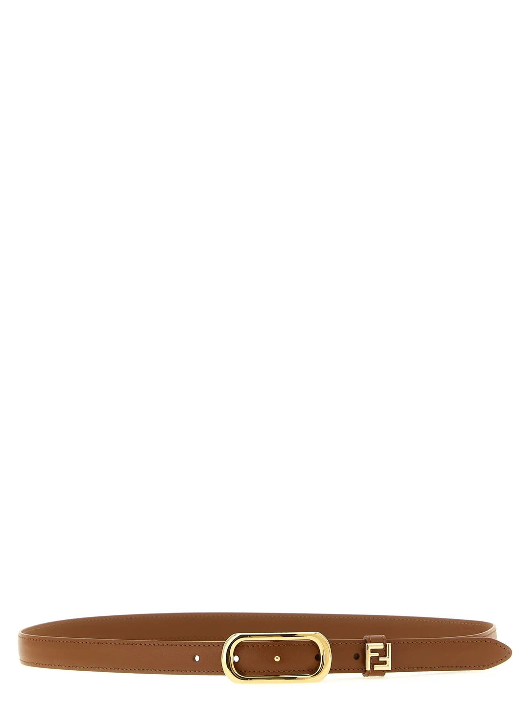 Fendi Sample Sale | Fendi Brown Calfskin Regular Belt - | Designer outlet