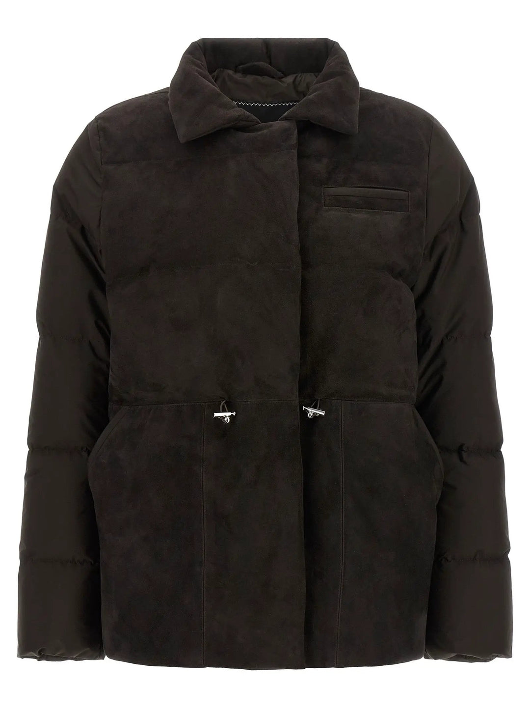 Kiton Sample Sale | Kiton Brown Polyamide Full-Length Jacket - | Designer outlet
