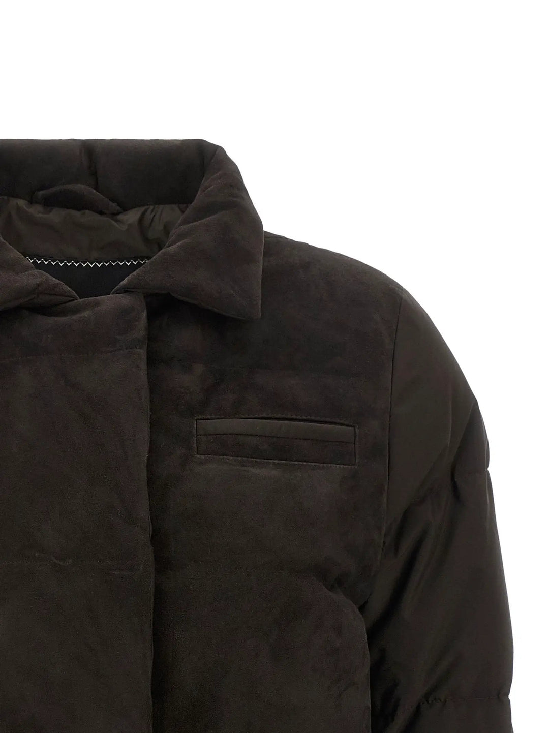 Kiton Sample Sale | Kiton Brown Polyamide Full-Length Jacket - | Designer outlet