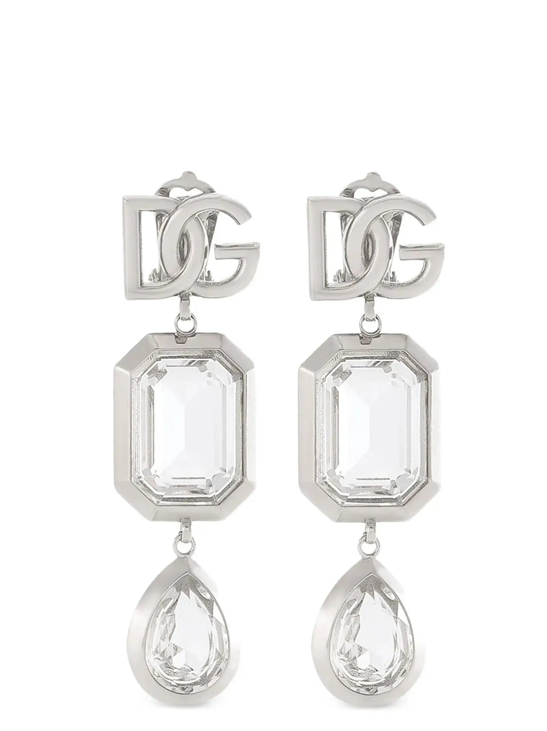 Dolce &amp; Gabbana Sample Sale | Dolce &amp; Gabbana Silver Brass Earrings - | Designer outlet
