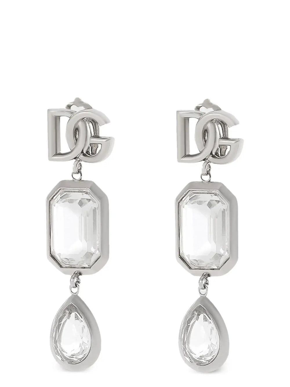 Dolce & Gabbana Sample Sale | Dolce & Gabbana Silver Brass Earrings - | Designer outlet