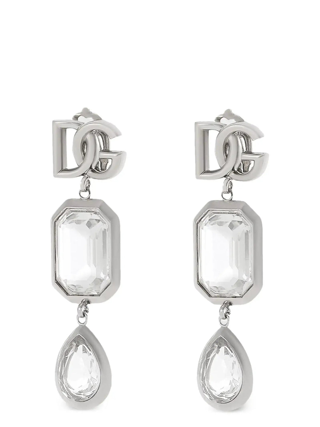 Dolce &amp; Gabbana Sample Sale | Dolce &amp; Gabbana Silver Brass Earrings - | Designer outlet