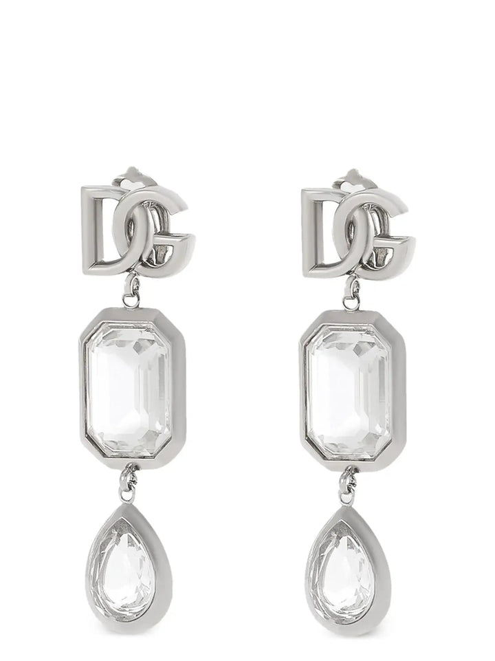Dolce &amp; Gabbana Sample Sale | Dolce &amp; Gabbana Silver Brass Earrings - | Designer outlet