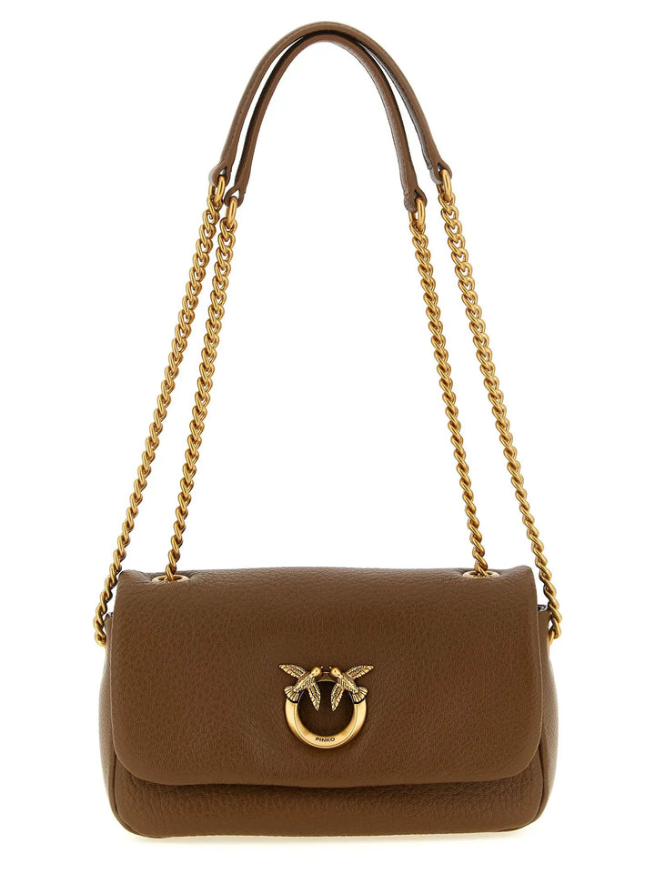 PINKO Sample Sale | PINKO Brown Lamb Leather Shoulder Bag - | Designer outlet
