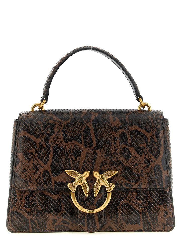 PINKO Sample Sale | PINKO Brown Calfskin Handbag - | Designer outlet