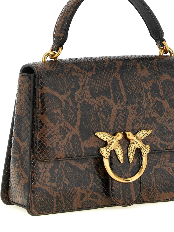 PINKO Sample Sale | PINKO Brown Calfskin Handbag - | Designer outlet