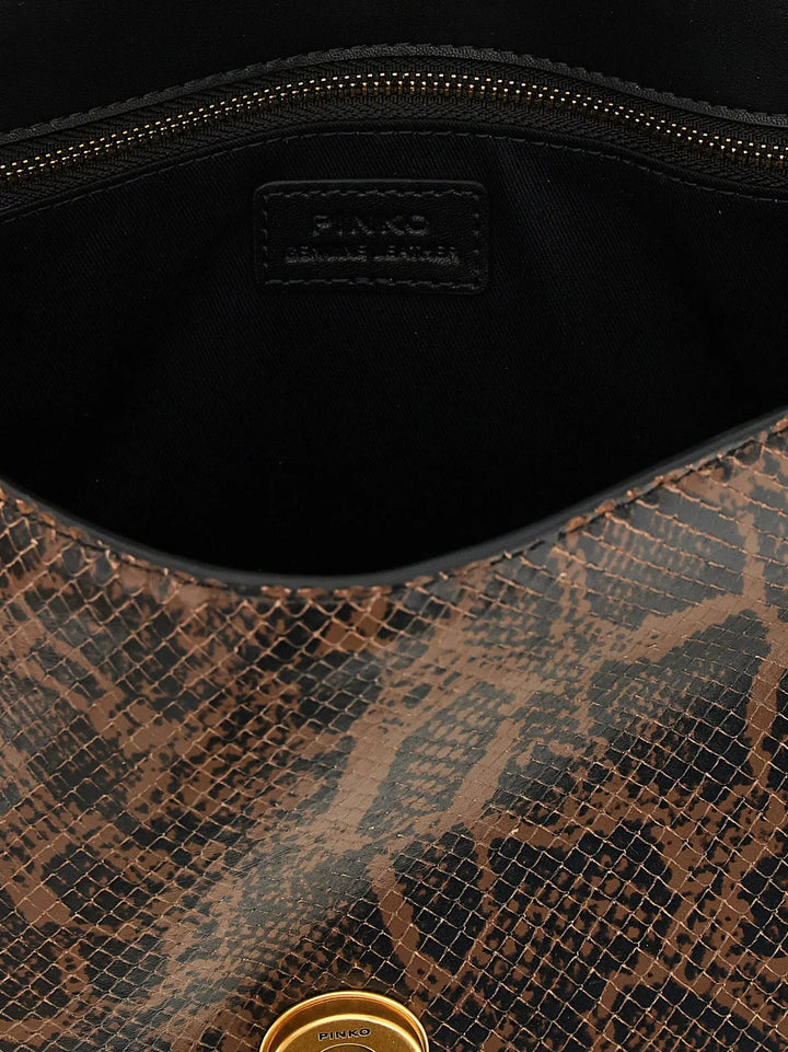 PINKO Sample Sale | PINKO Brown Calfskin Handbag - | Designer outlet