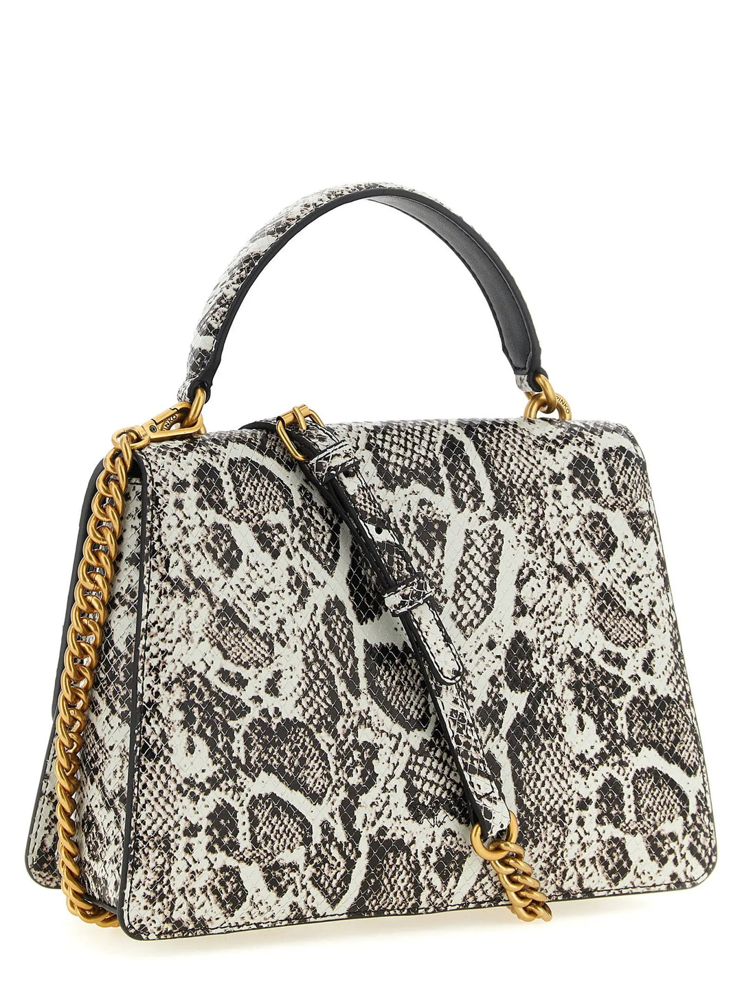 PINKO Sample Sale | PINKO Gray Calfskin Handbag - | Designer outlet