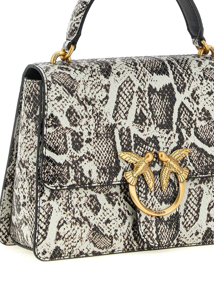 PINKO Sample Sale | PINKO Gray Calfskin Handbag - | Designer outlet