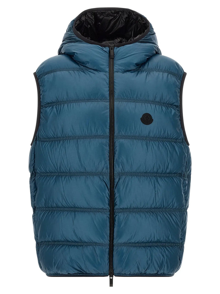 Moncler Sample Sale | Moncler Blue Polyamide Full-Length Jacket - | Designer outlet