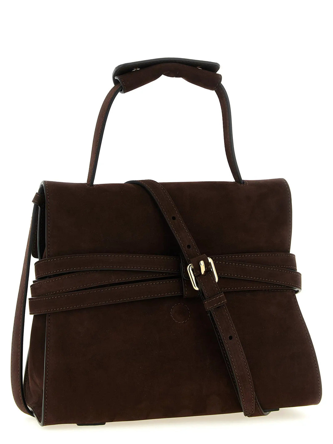 Moschino Sample Sale | Moschino Brown Calfskin Handbag - | Designer outlet