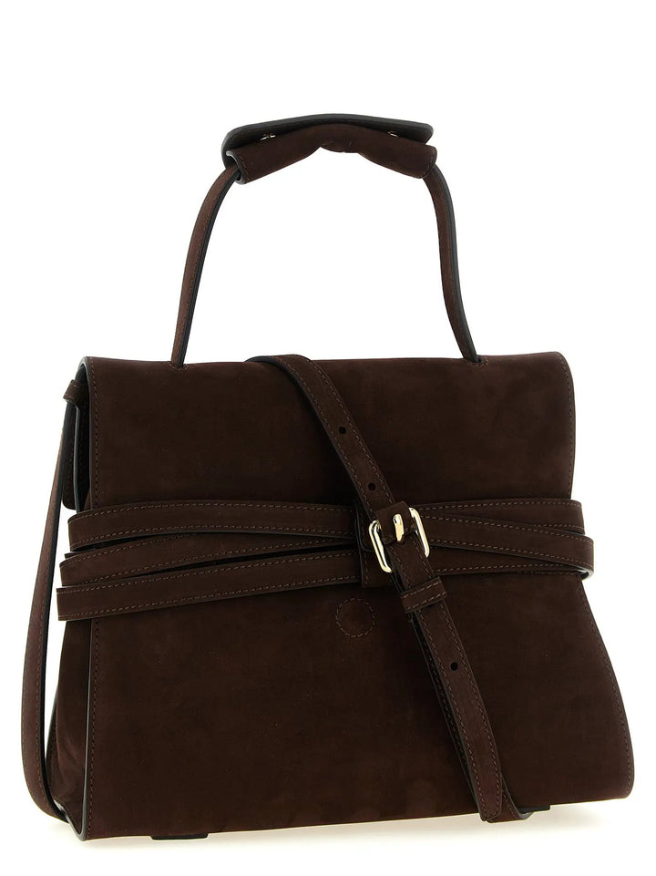 Moschino Sample Sale | Moschino Brown Calfskin Handbag - | Designer outlet