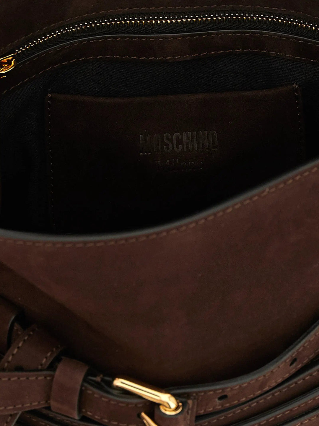 Moschino Sample Sale | Moschino Brown Calfskin Handbag - | Designer outlet