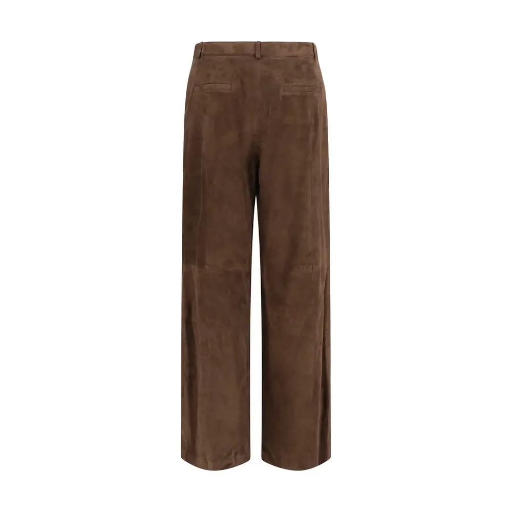 Arma Sample Sale | Arma Brown Leather Pants - | Designer outlet