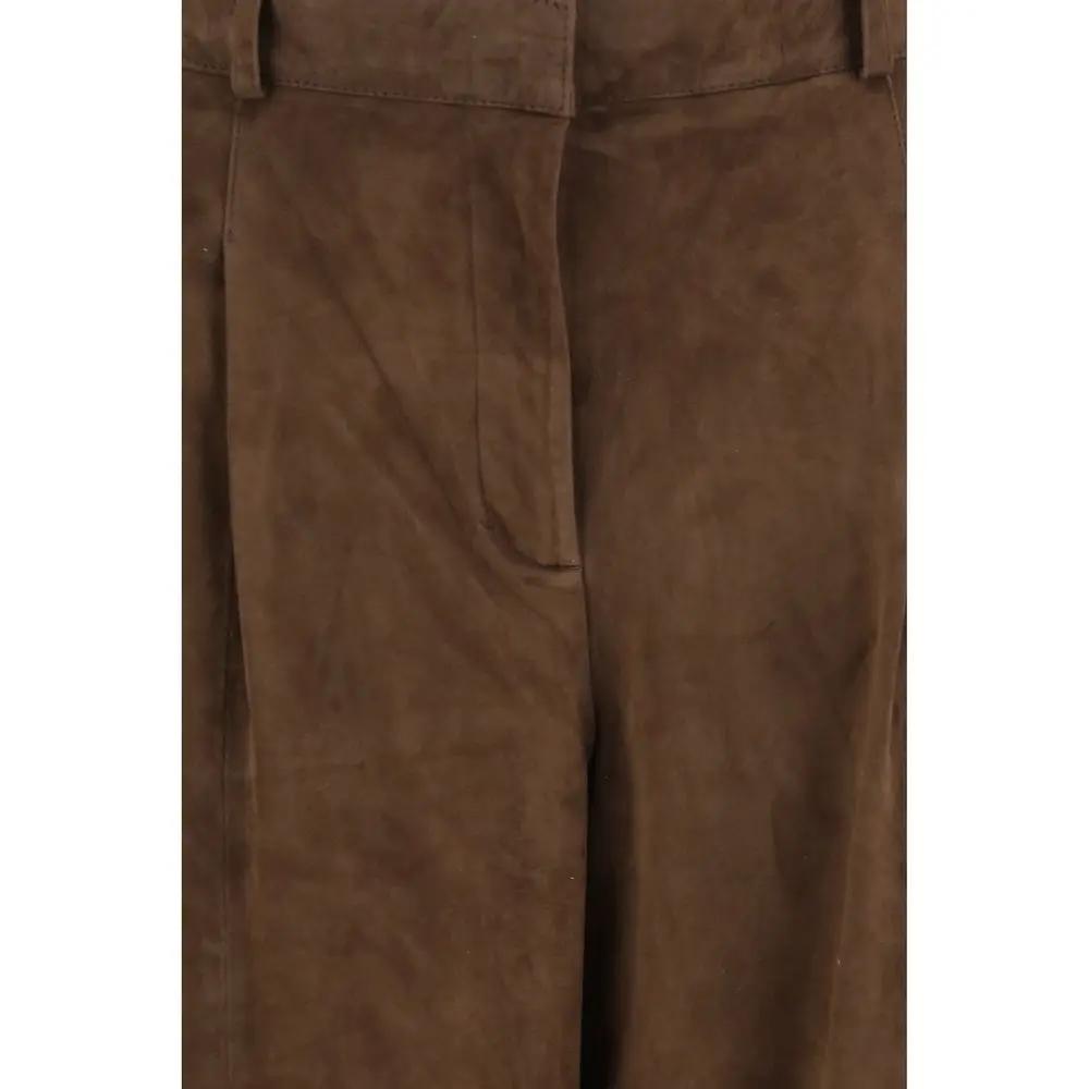 Arma Sample Sale | Arma Brown Leather Pants - | Designer outlet