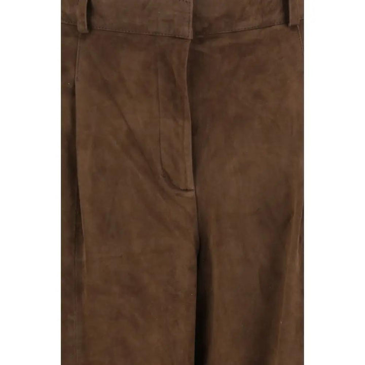 Arma Sample Sale | Arma Brown Leather Pants - | Designer outlet