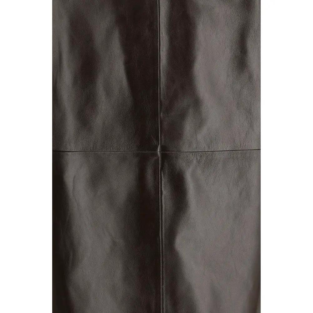 Arma Sample Sale | Arma Brown Leather Long Skirt - | Designer outlet