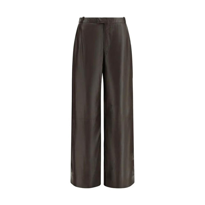Arma Sample Sale | Arma Brown Leather Pants - | Designer outlet