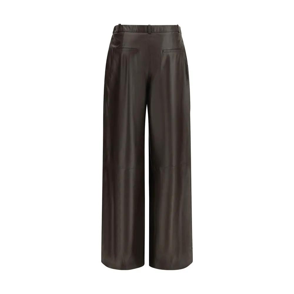 Arma Sample Sale | Arma Brown Leather Pants - | Designer outlet