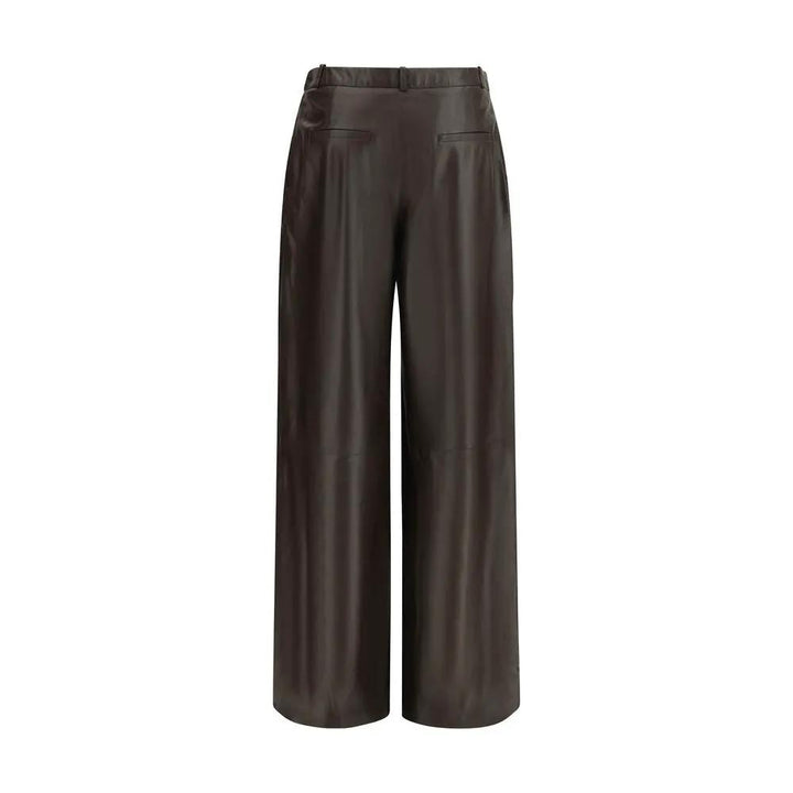 Arma Sample Sale | Arma Brown Leather Pants - | Designer outlet