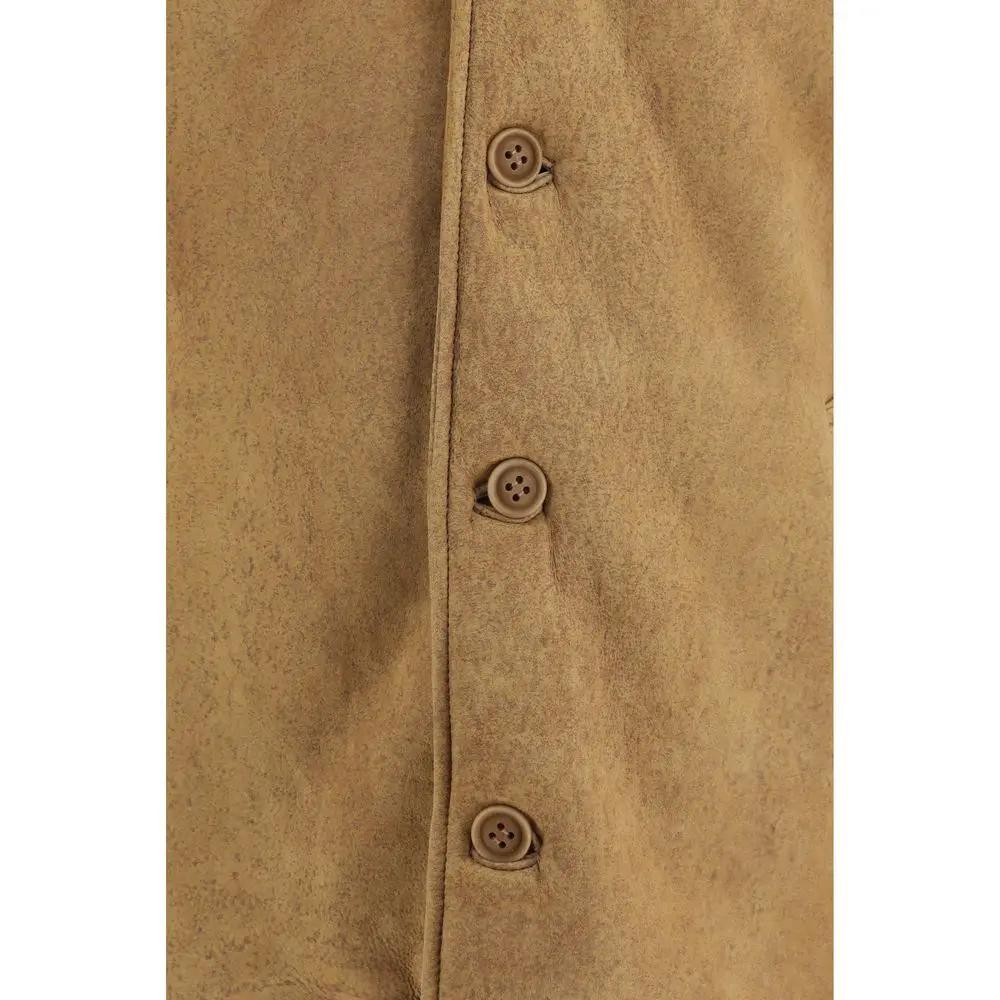 Salvatore Santoro Sample Sale | Salvatore Santoro Brown Leather Full-Length Jacket - | Designer outlet