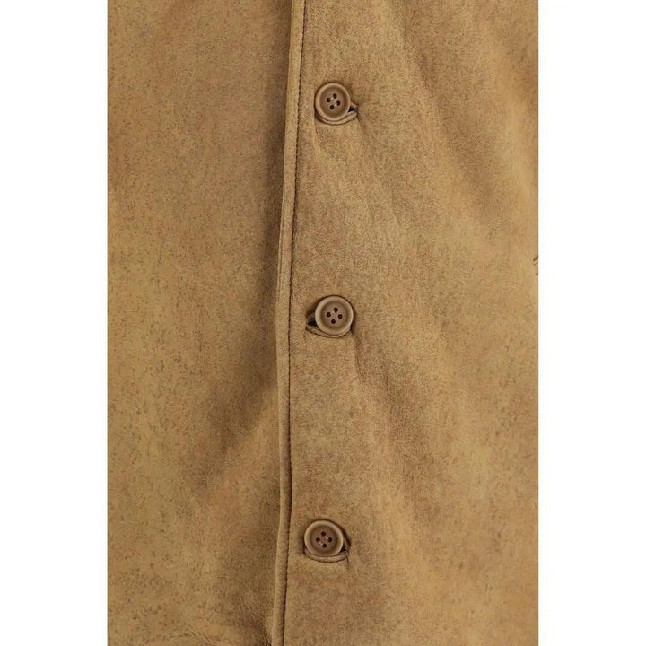 Salvatore Santoro Sample Sale | Salvatore Santoro Brown Leather Full-Length Jacket - | Designer outlet