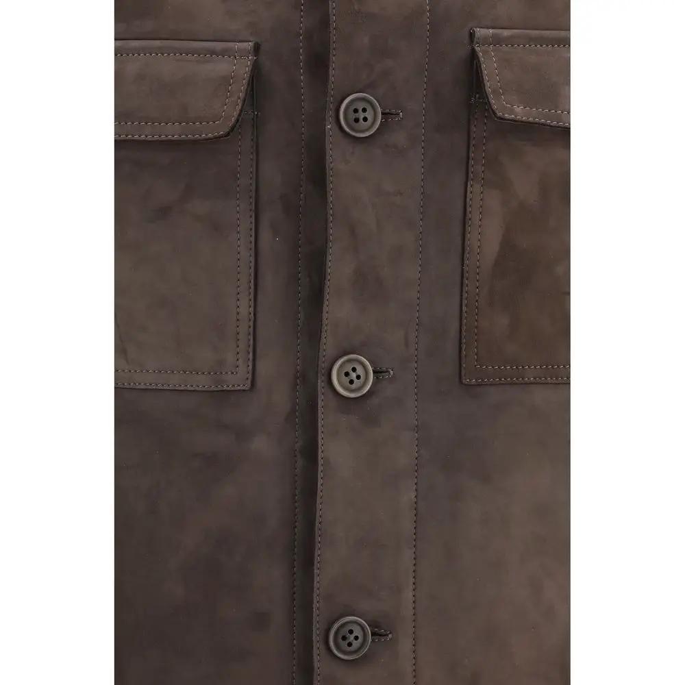 Salvatore Santoro Sample Sale | Salvatore Santoro Brown Leather Leather Jacket - | Designer outlet
