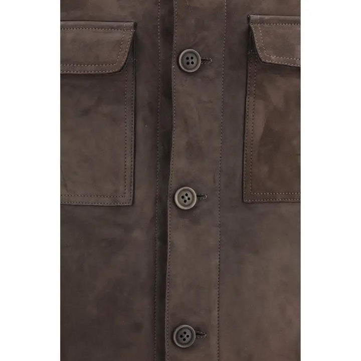 Salvatore Santoro Sample Sale | Salvatore Santoro Brown Leather Leather Jacket - | Designer outlet