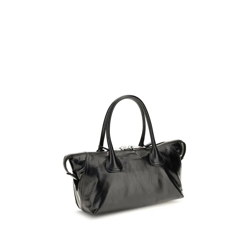 Miu Miu Sample Sale | Miu Miu Black Calf Leather Bos Taurus Handbag - | Designer outlet