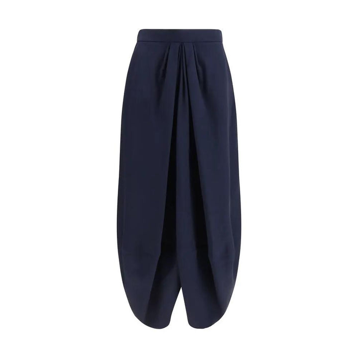 Giorgio Armani Sample Sale | Giorgio Armani Blue Silk Long Skirt - | Designer outlet