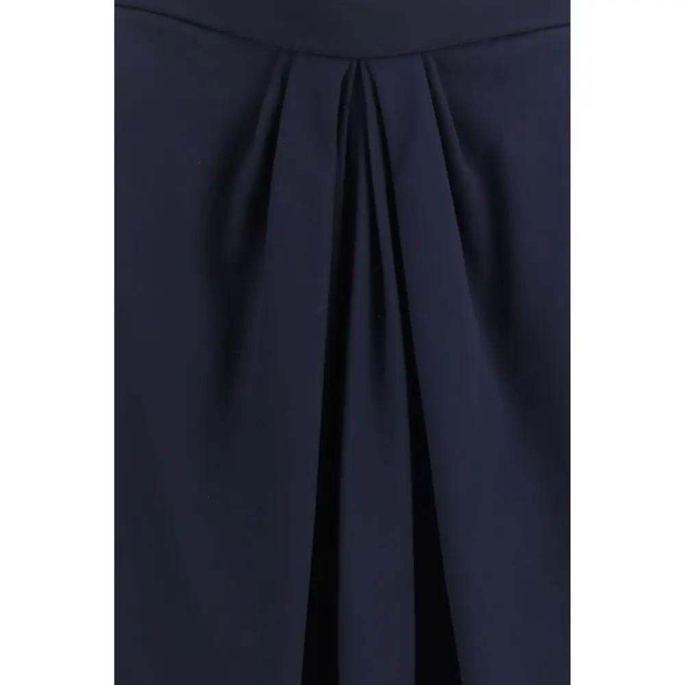 Giorgio Armani Sample Sale | Giorgio Armani Blue Silk Long Skirt - | Designer outlet