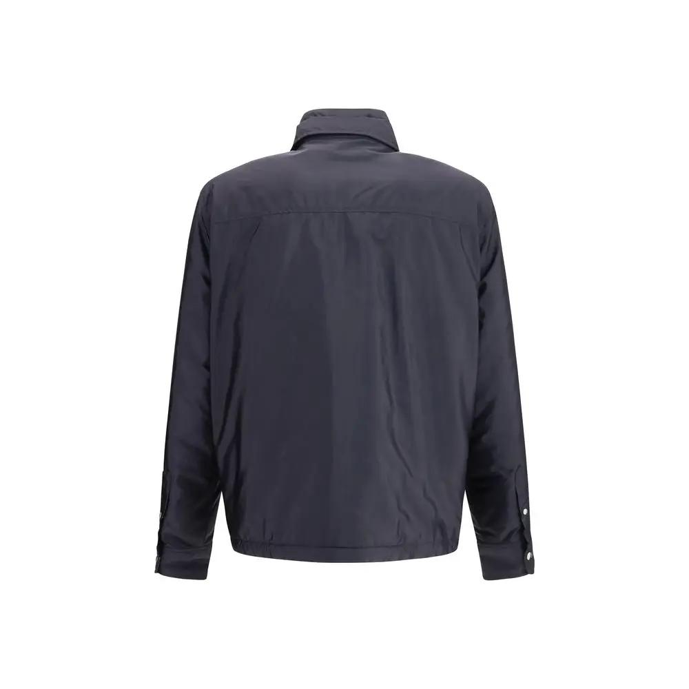 Moncler Blue Polyamide Shell Jacket
