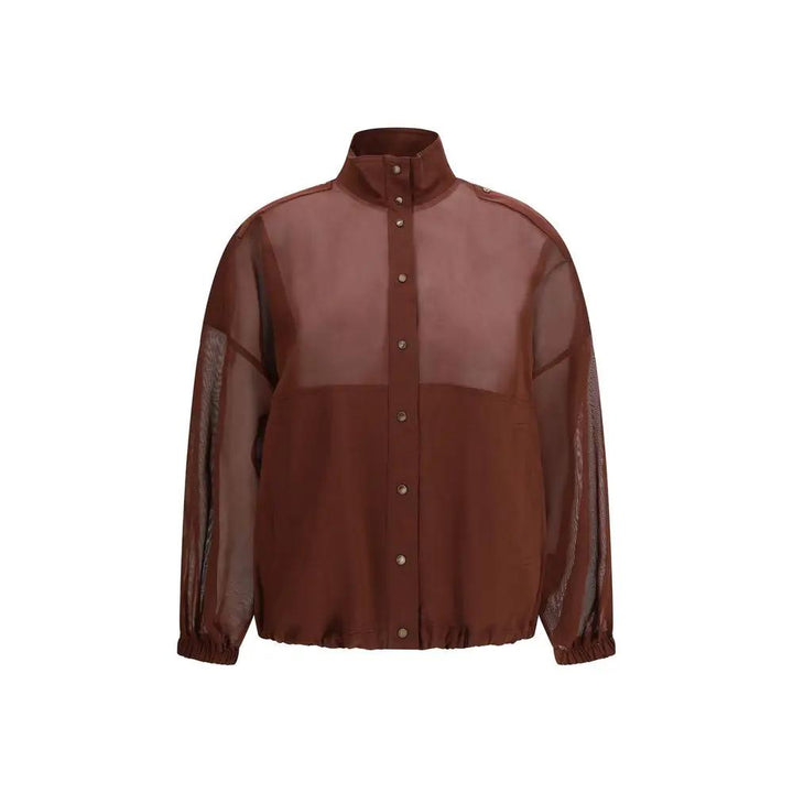 Brunello Cucinelli Sample Sale | Brunello Cucinelli Red Cotton Shell Jacket - | Designer outlet