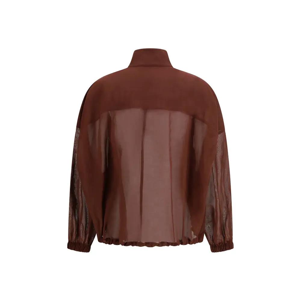 Brunello Cucinelli Sample Sale | Brunello Cucinelli Red Cotton Shell Jacket - | Designer outlet
