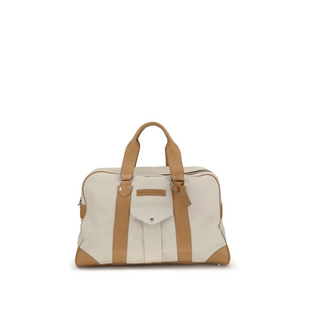 Brunello Cucinelli Sample Sale | Brunello Cucinelli Beige Calf Leather Bos Taurus Luggage And Travel - | Designer outlet