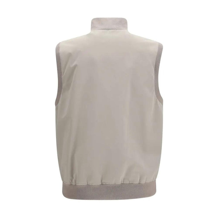 Brunello Cucinelli Sample Sale | Brunello Cucinelli Gray Polyester Sleeveless Jacket - | Designer outlet