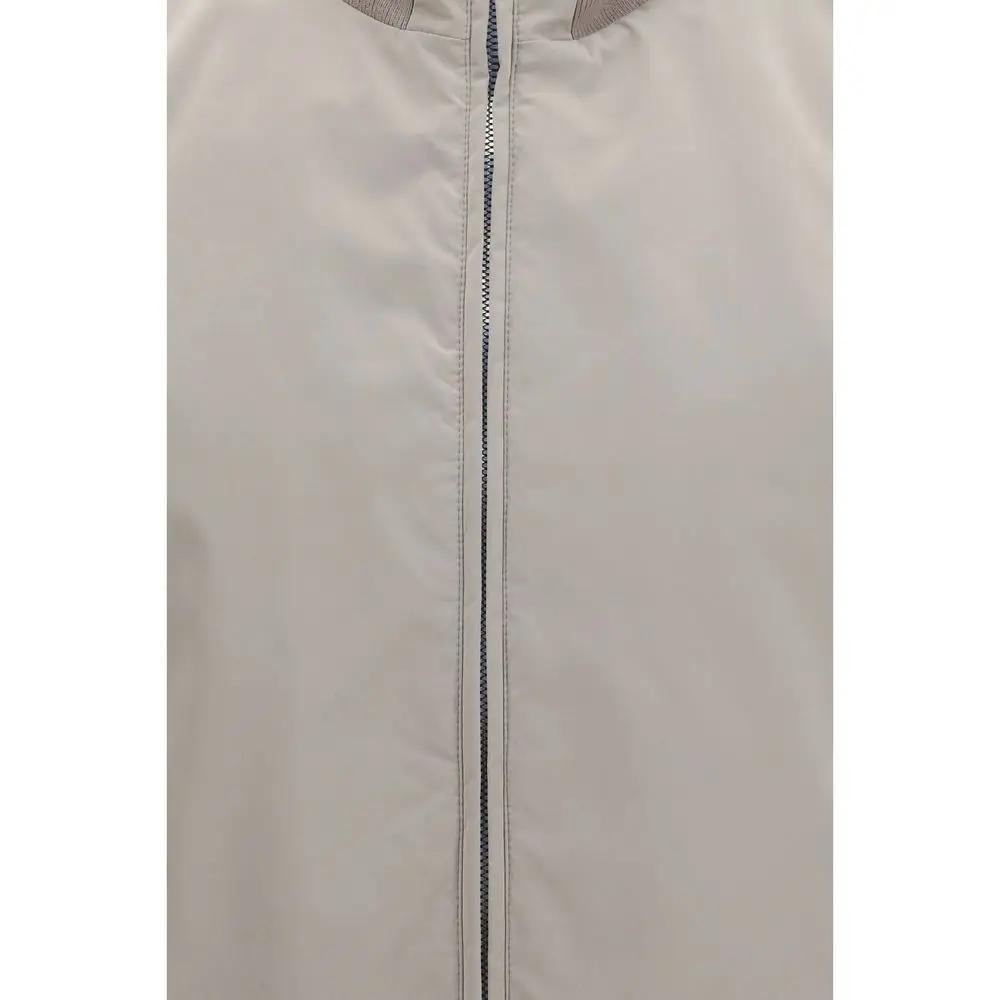Brunello Cucinelli Sample Sale | Brunello Cucinelli Gray Polyester Sleeveless Jacket - | Designer outlet