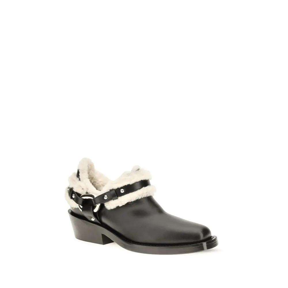 Rabanne Sample Sale | Rabanne Black Calf Leather Bos Taurus Ankle Boots - | Designer outlet
