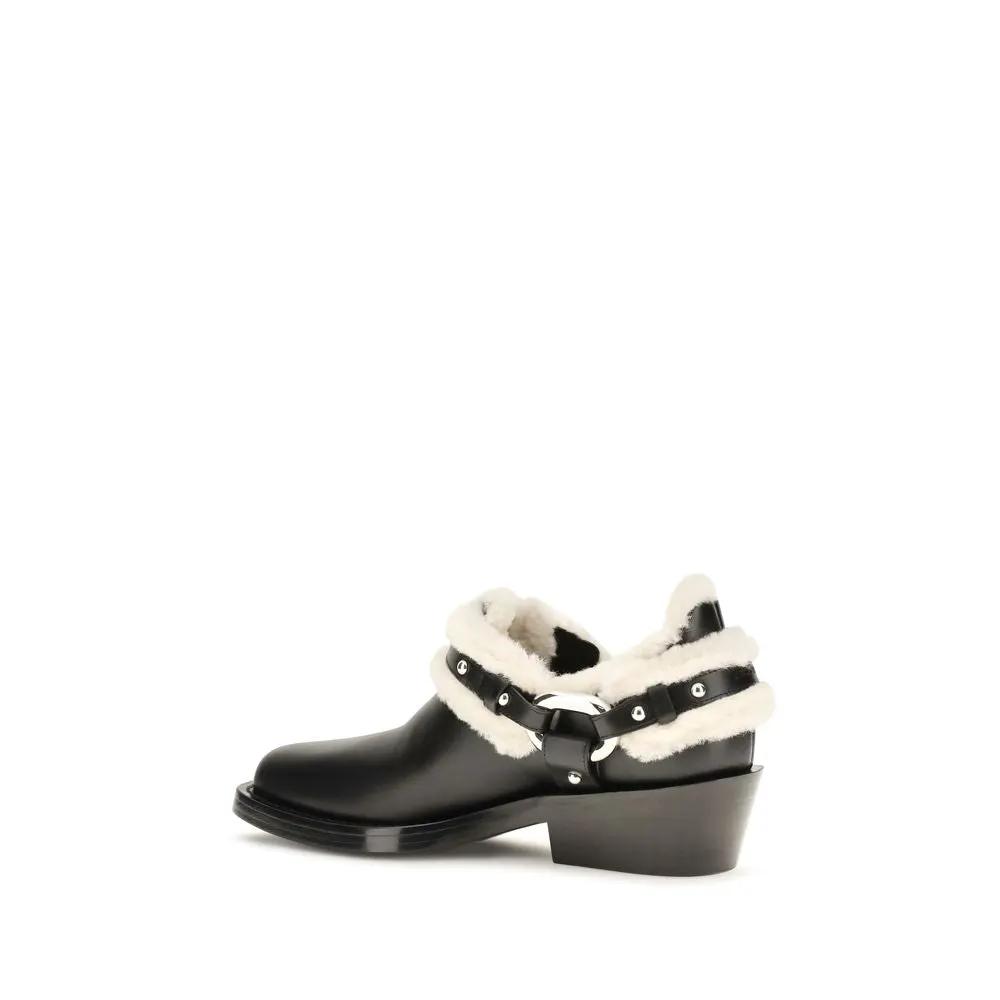 Rabanne Sample Sale | Rabanne Black Calf Leather Bos Taurus Ankle Boots - | Designer outlet