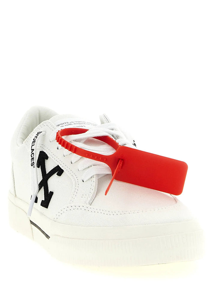 Off-White Bicolor Cotton Low Top Sneakers