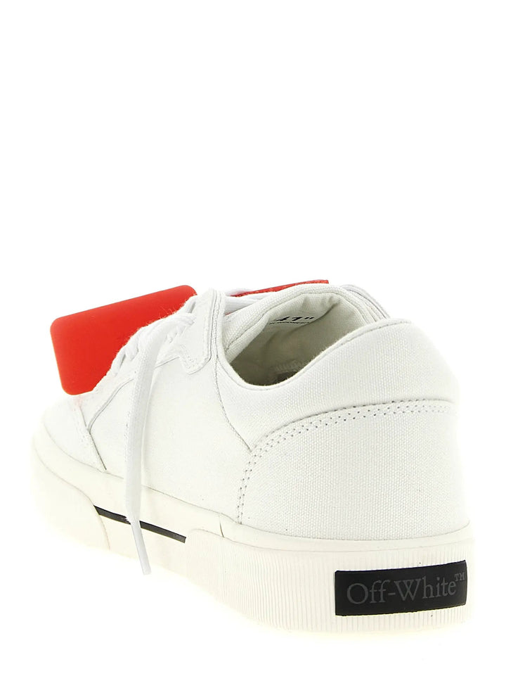 Off-White Bicolor Cotton Low Top Sneakers