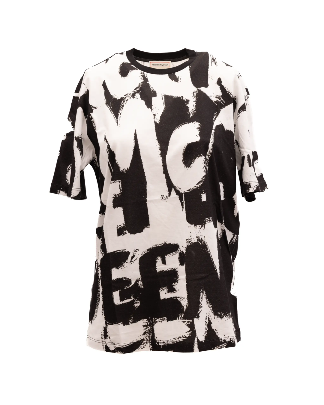 Alexander McQueen Sample Sale | Alexander McQueen Black and White Cotton T-shirt - | Designer outlet