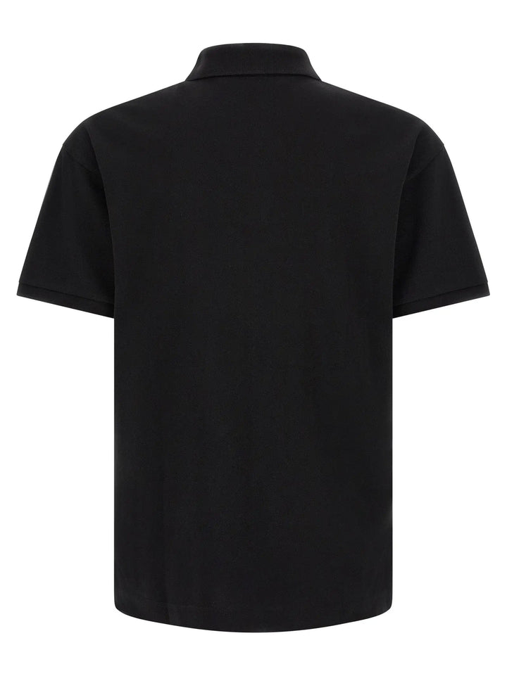Palm Angels Black Cotton Polo Shirt