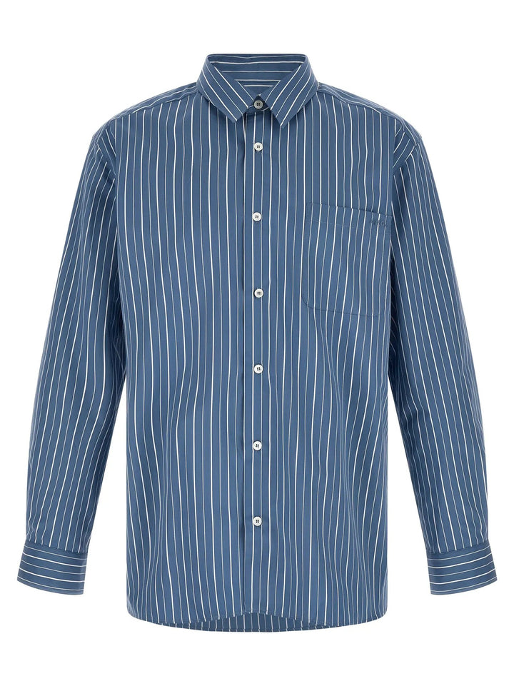A.P.C. Blue Striped Cotton Shirt