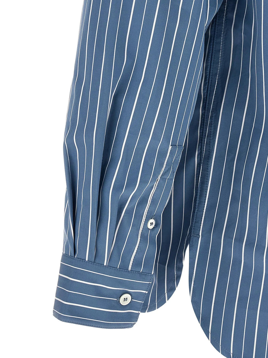 A.P.C. Blue Striped Cotton Shirt