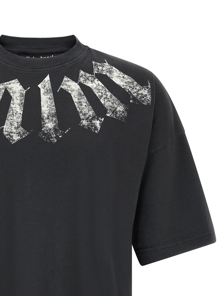 Palm Angels Black Cotton T-Shirt