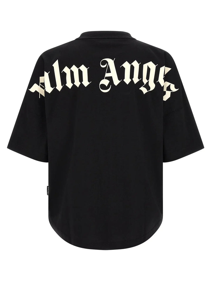 Palm Angels Black Cotton T-Shirt