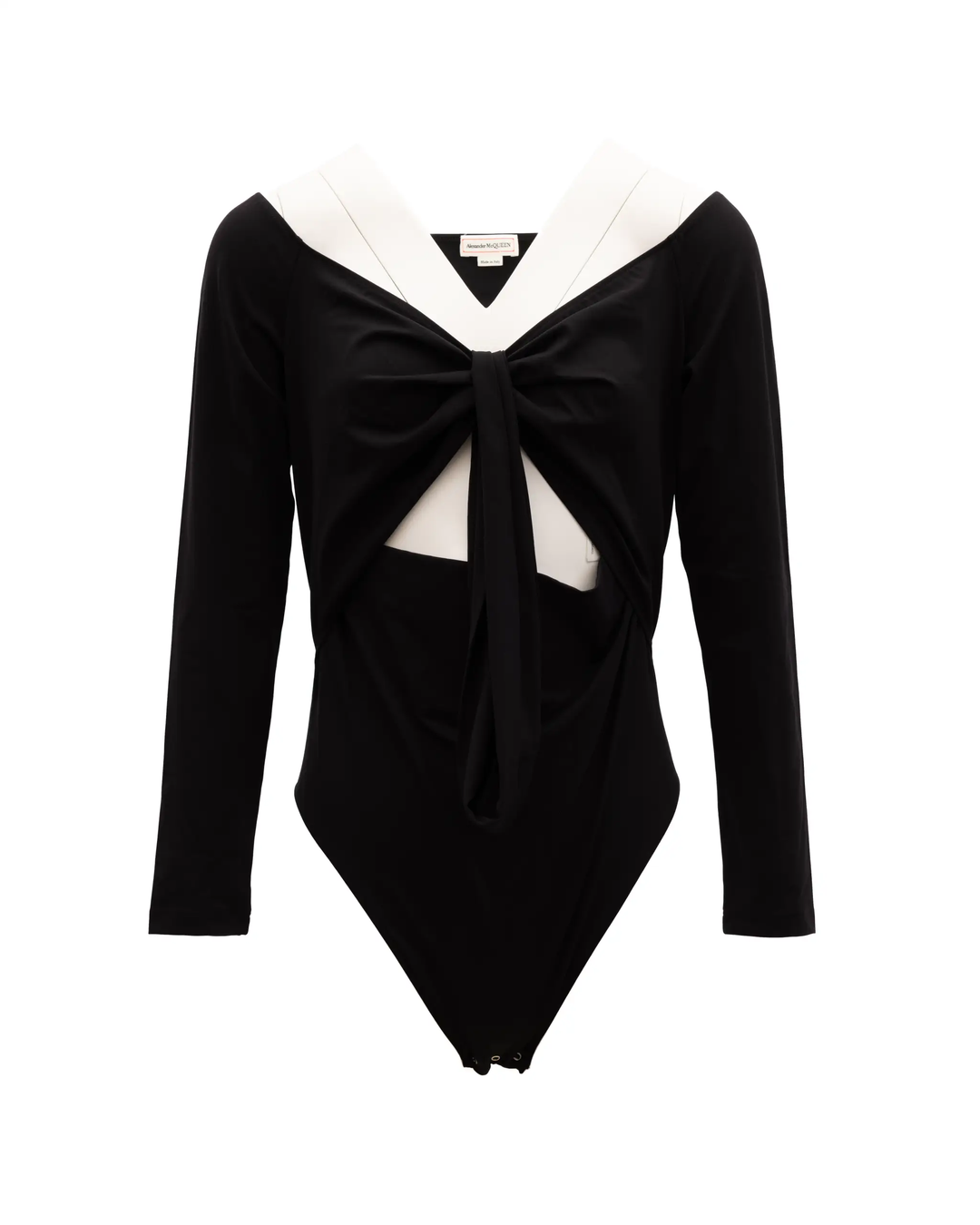 Alexander McQueen Sample Sale | Alexander McQueen Black and White Cotton Top - | Designer outlet