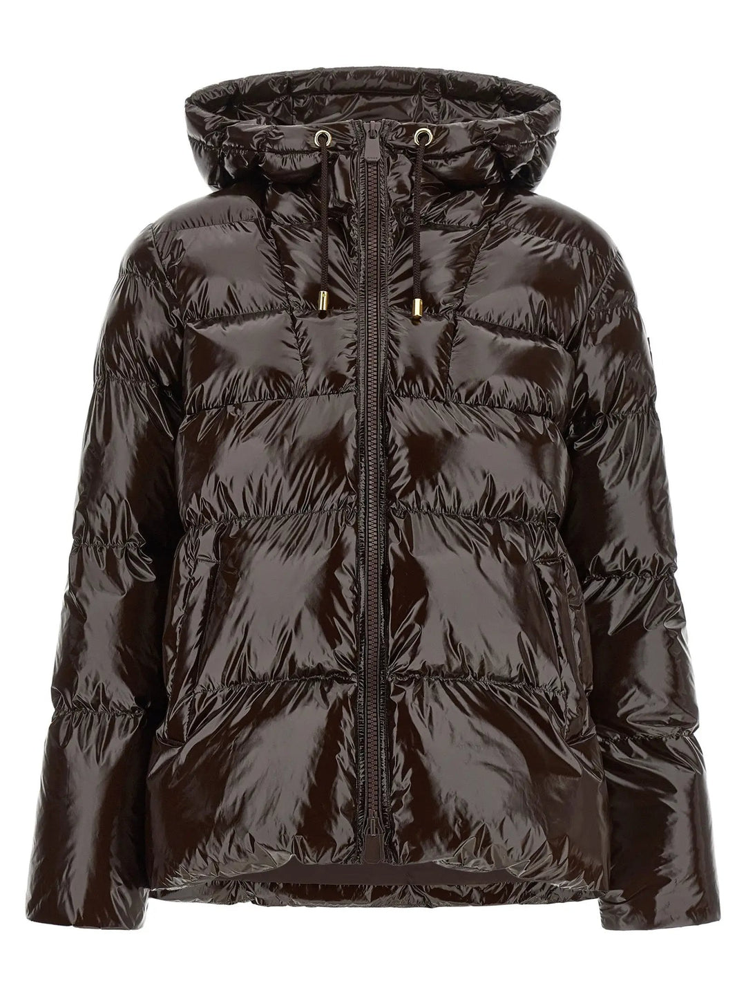 PINKO Brown Polyamide Full-Length Jacket