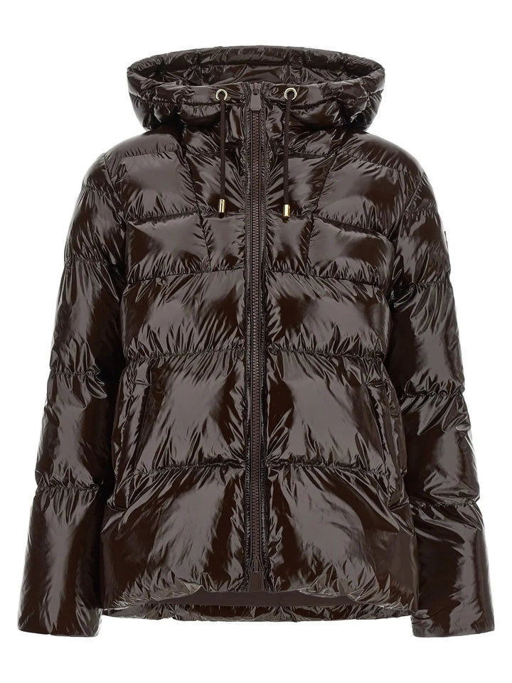 PINKO Brown Polyamide Full-Length Jacket